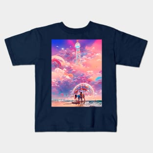 Skywheel Beach Adventure Kids T-Shirt